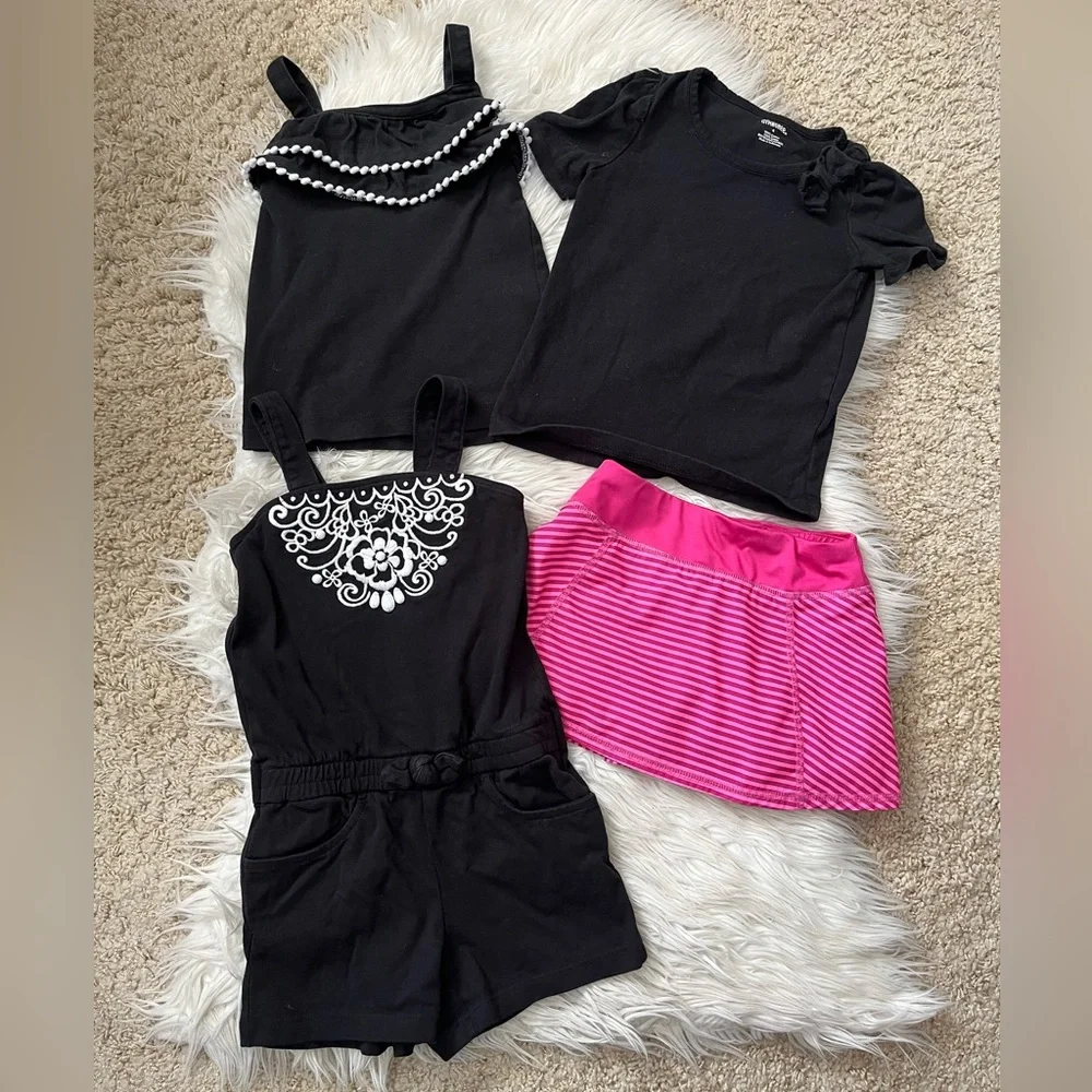 {Gymboree} Top, Romper, Skort Spring / Summer Bundle - Girl's 4